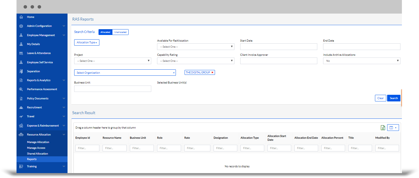 Efficient Resource Allocation System | Digital HRMS Modules